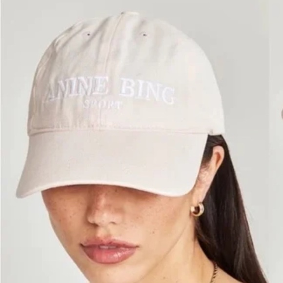 Anine Bing Light Pink Jeremy Baseball Hat - Picture 2 of 8